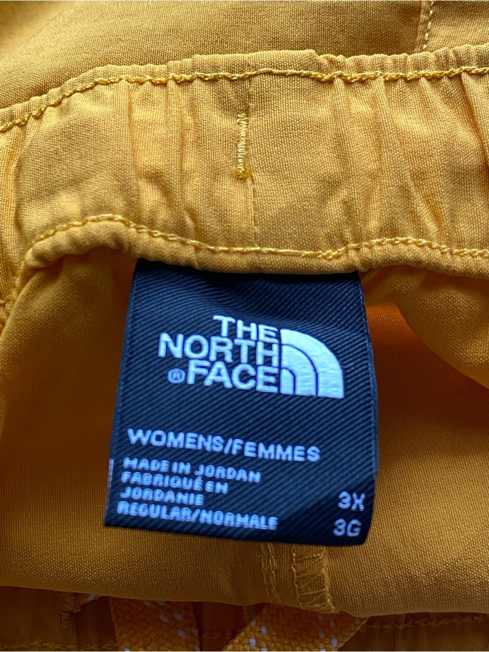The North Face Class V Shorts Women 3X Yellow Quick Dry Hiking Performance Nylon - Picture 6 of 14